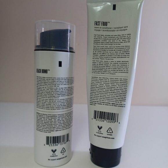 AG Hair care Fast Food Leave In Conditioner & Beach Bomb Tousled Structure Cream - Picture 2 of 5